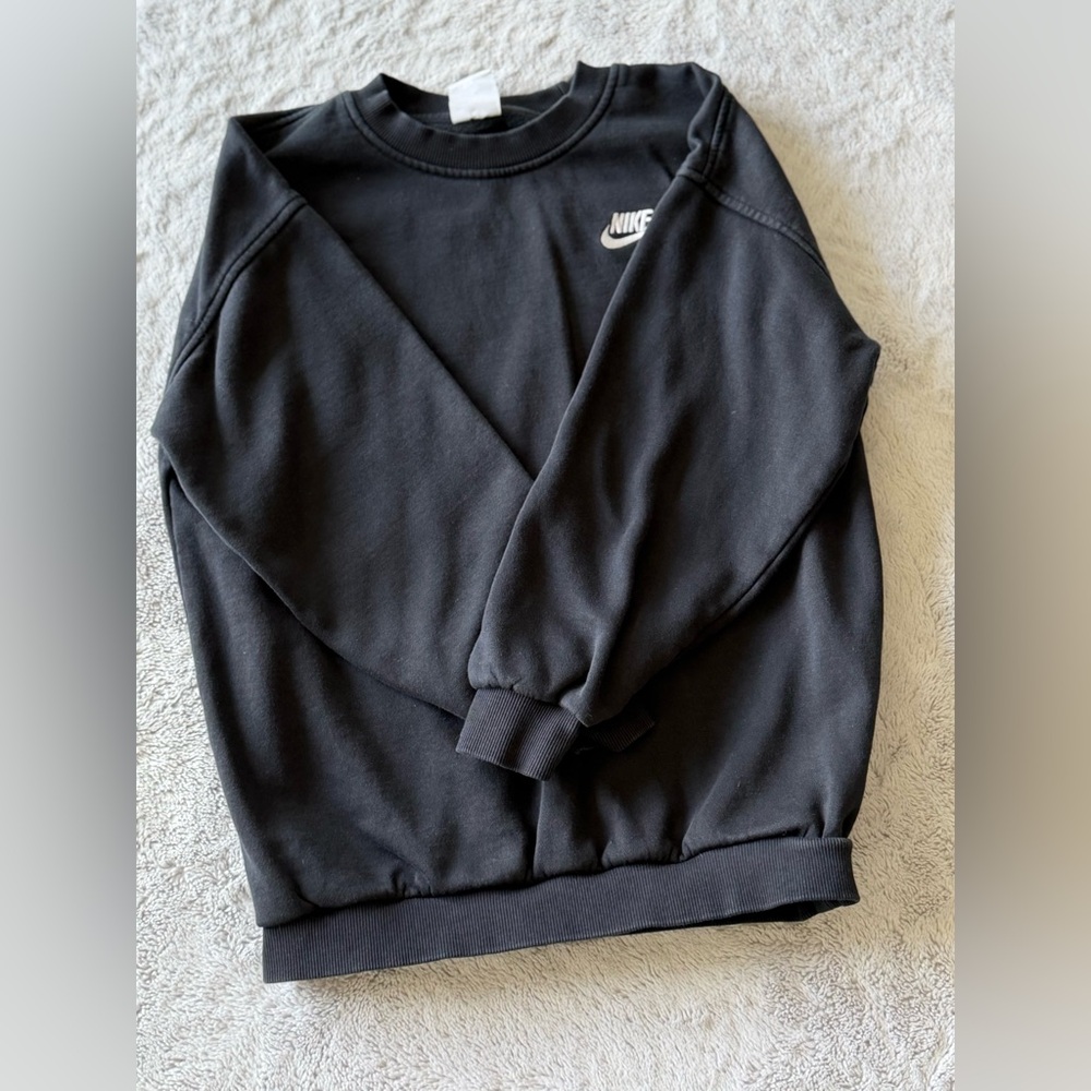 Boys, Nike Black Crewneck Sweatshirt